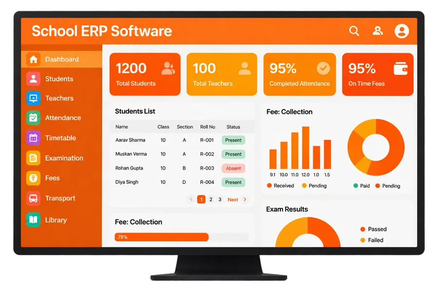 School management system built by NexoraTech